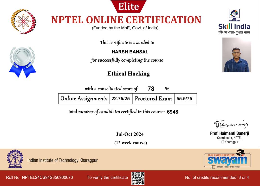 Ethical Hacking - by NPTEL