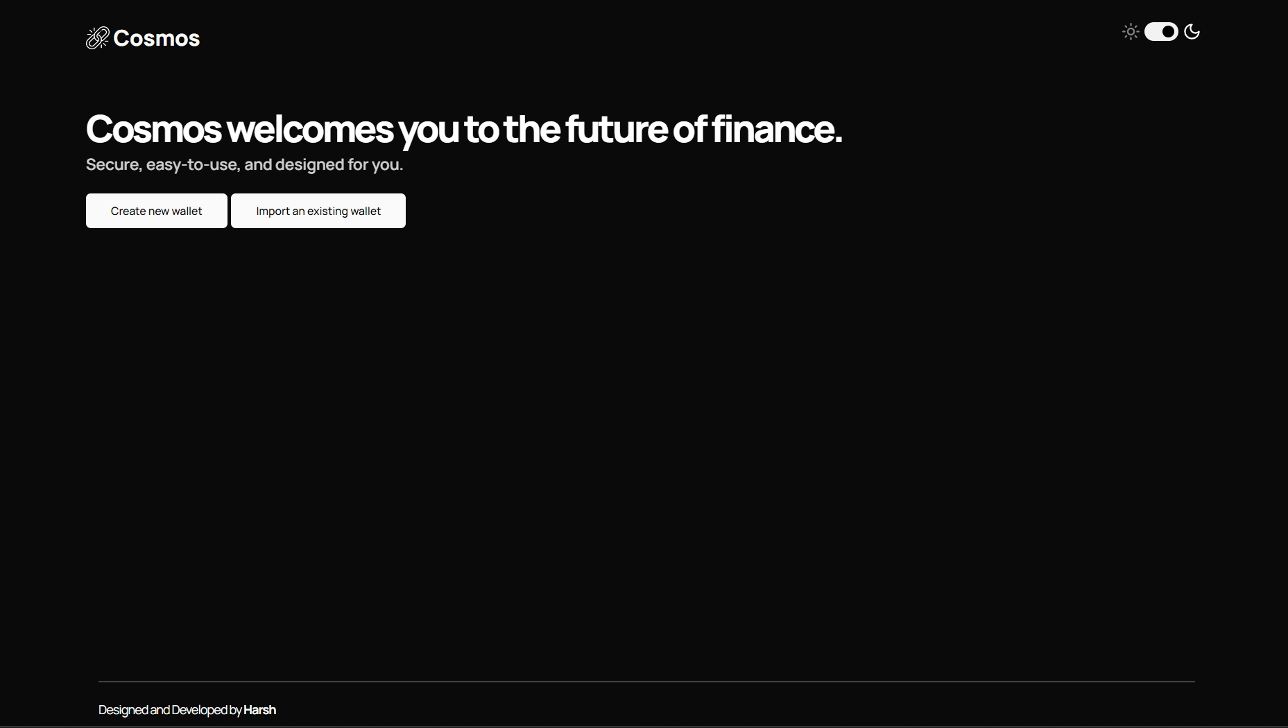 Cosmos - Blockchain Wallet